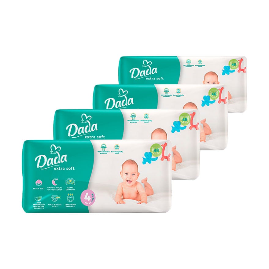 Уцінка! Підгузки Dada Extra Soft розмір 4 Maxi (7-18 кг), 4*46 шт